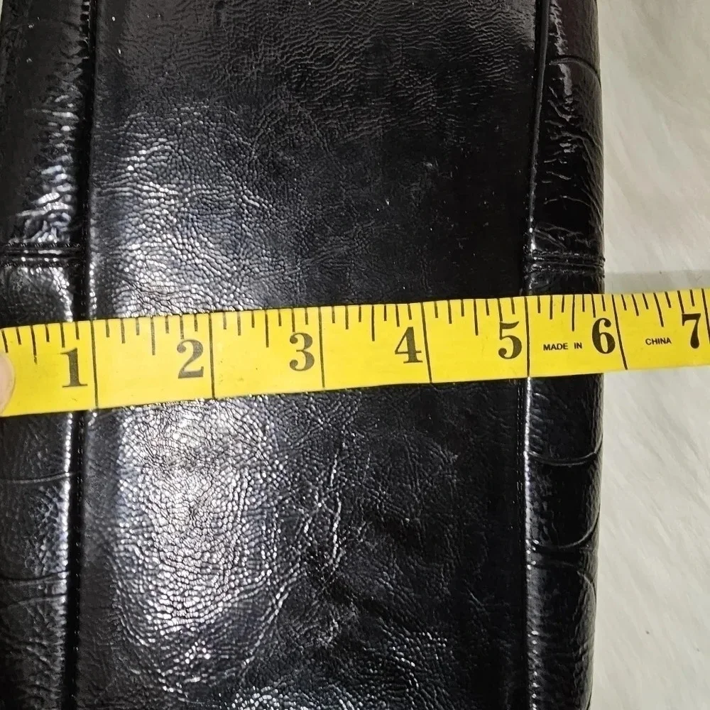 Coach Gallery Embossed Patent Leather shoulder Bag Black  #19462 EUC - Picture 15 of 15